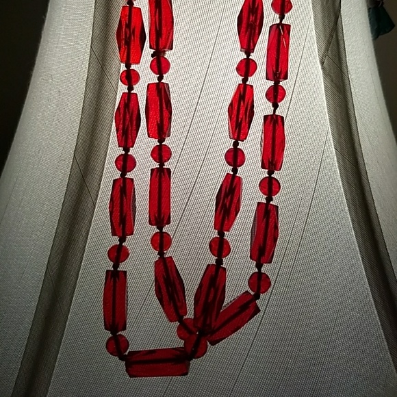 Vintage glass beaded necklace flapper Czech German - Picture 3 of 8